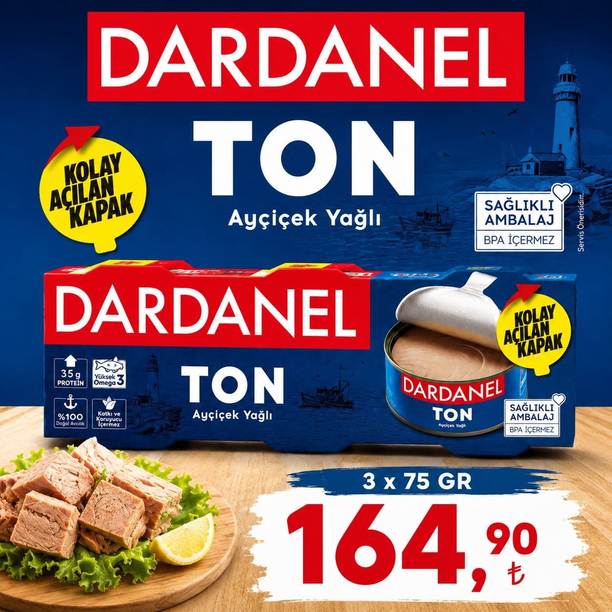 Dardanel Ton 3x75 gr