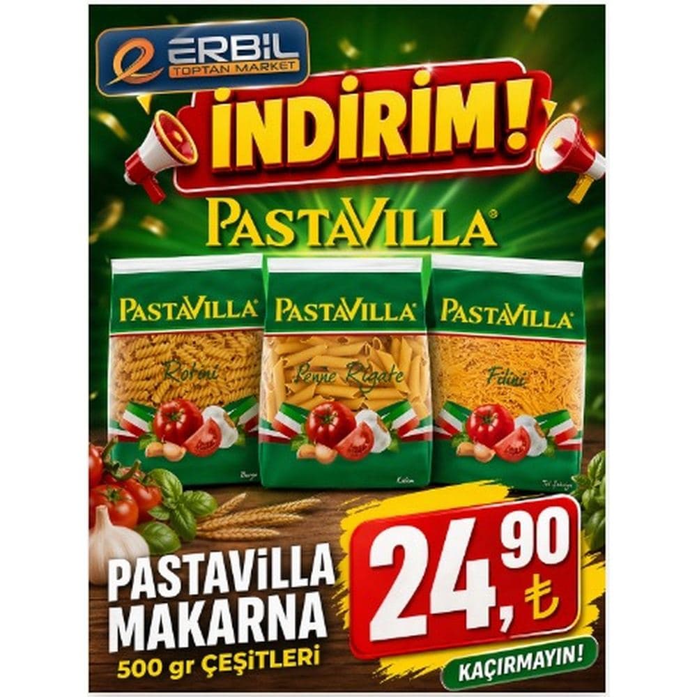 Pastavilla Makarna 500 gr çeşitleri